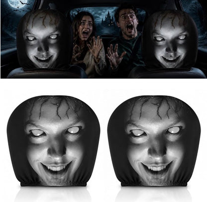 Scary Headrest Covers for Cars