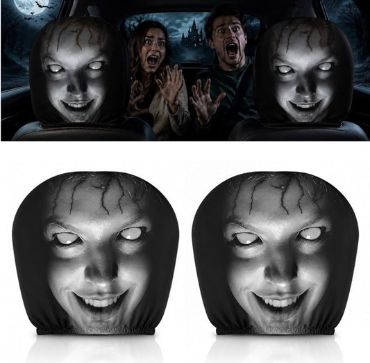 Scary Headrest Covers for Cars